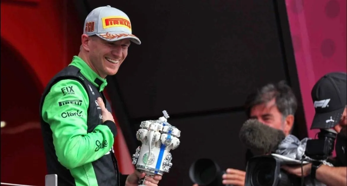 Hulkenberg Claims First Podium After 239 Races