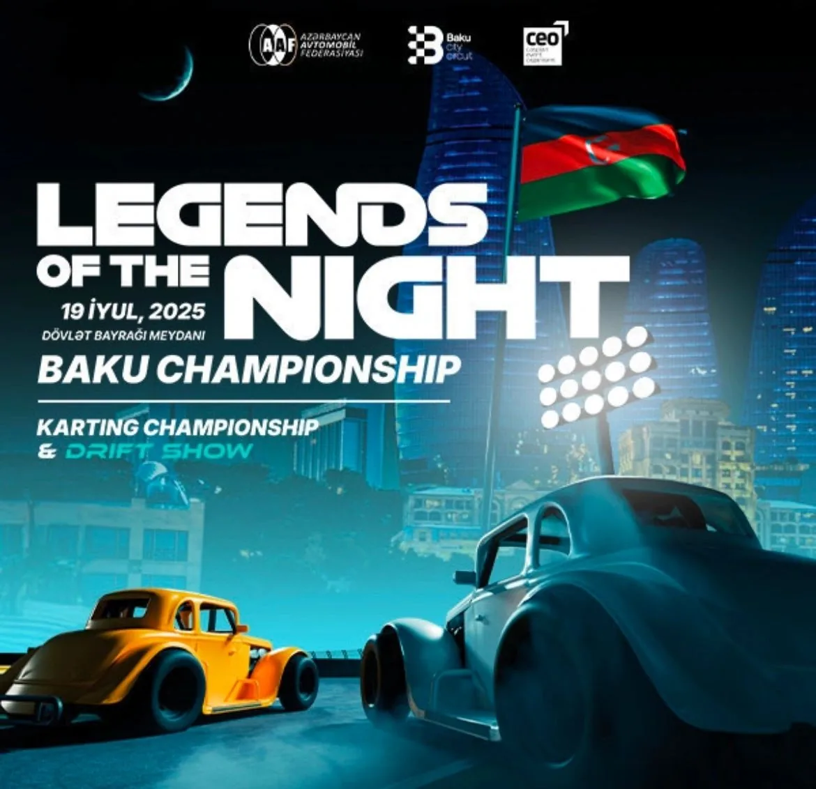 Legend Cars Light Up Baku Night