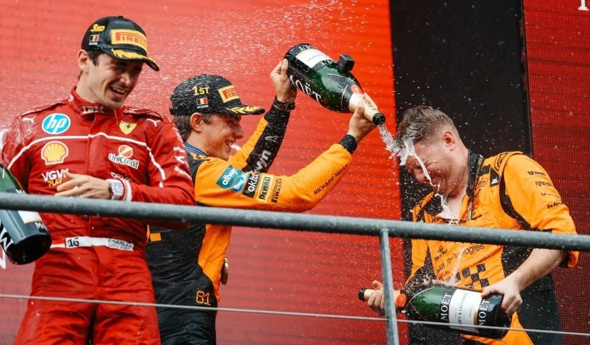 Spa Glory for McLaren:Piastri Takes Win,Norris Second