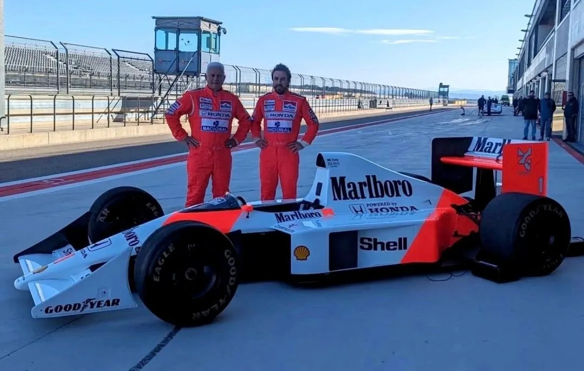 Alonso’s Dad Hits the Track