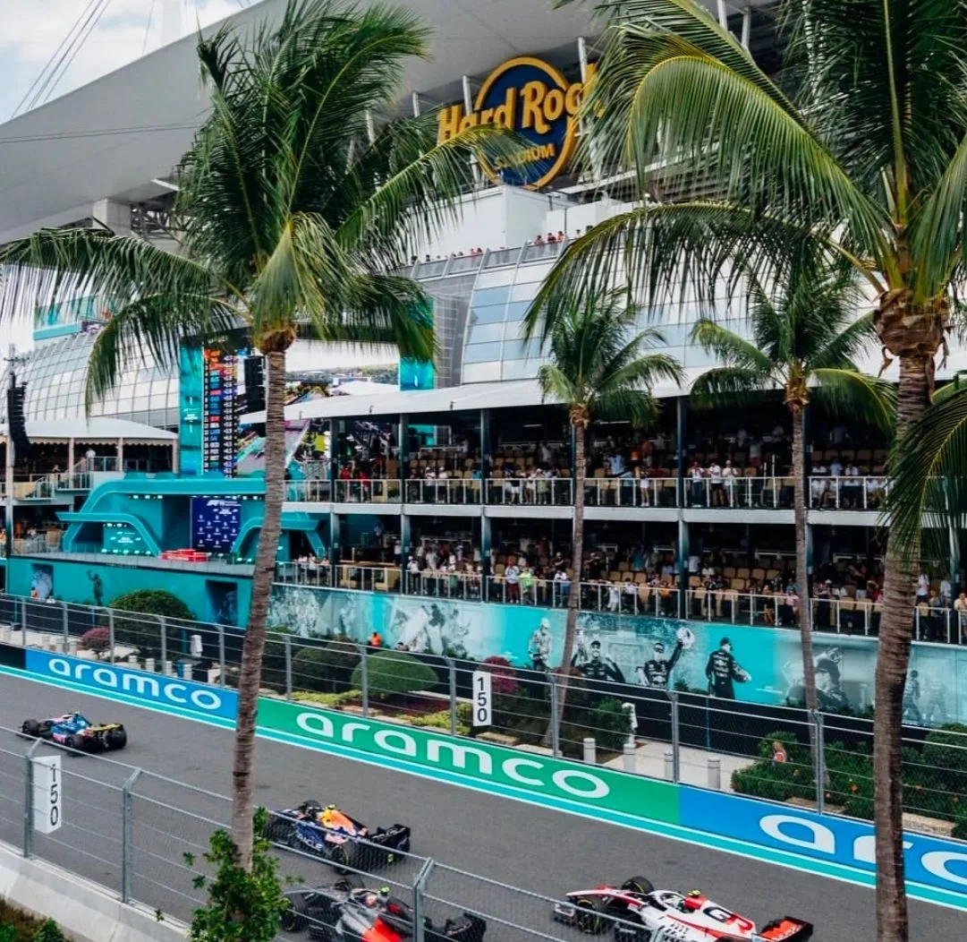 Hard Rock Stadium Turns into F1 Stage