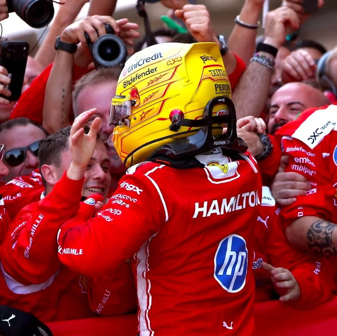 Hamilton Makes Ferrari History in Barcelona