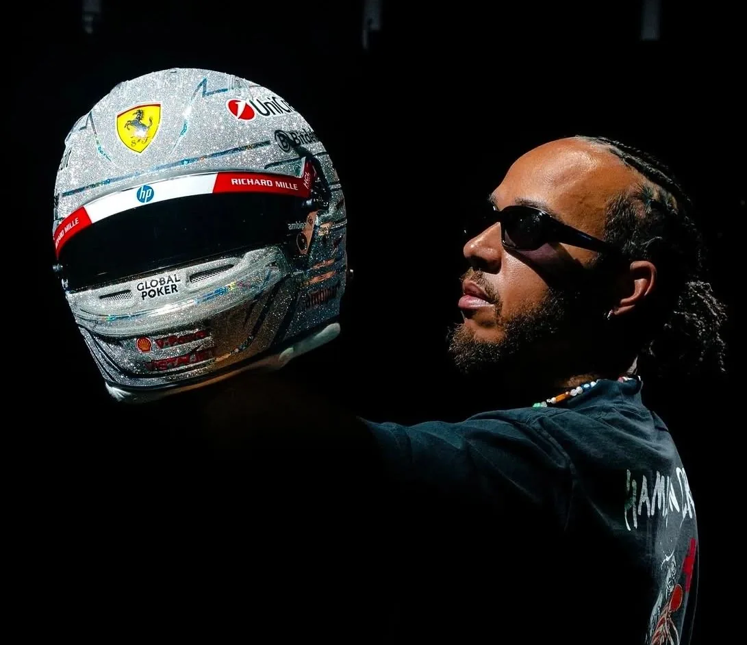 Hamilton’s Vegas Helmet Debuts in Style
